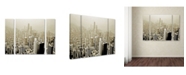 Trademark Global Preston 'Chicago Skyline' Multi Panel Art Set Large - 41" x 30"